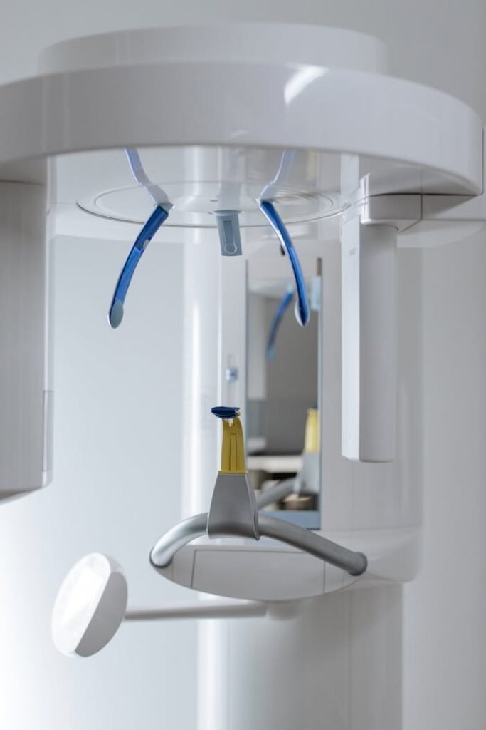 Close-Up Shot of a Dental X-ray Machine